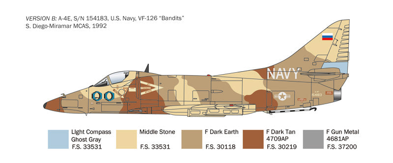 MACHETA  ITALERI AVION A-4 E/F/G SKYHAWK SCARA 1:48 IT2826S