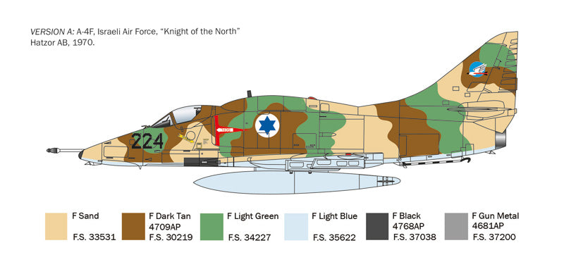 MACHETA  ITALERI AVION A-4 E/F/G SKYHAWK SCARA 1:48 IT2826S