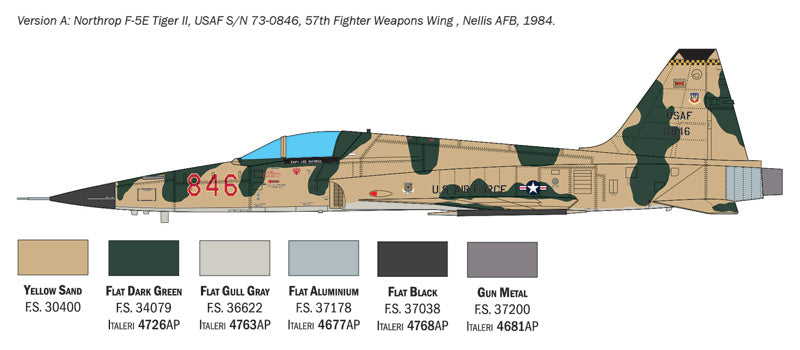 MACHETA  ITALERI AVION F-5E TIGER II SCARA 1:48 IT2827S