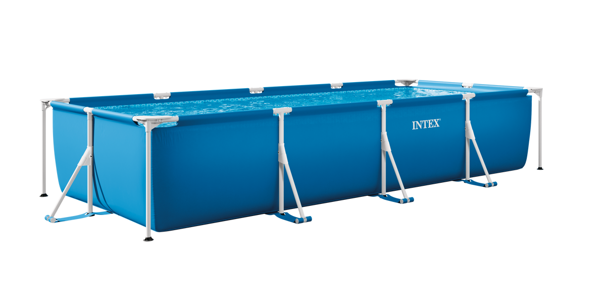 INTEX Piscina rectangulara Intex cadru metalic, 450 x 220 x 84 cm, 28273NP