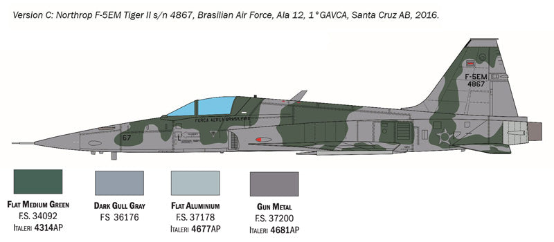 MACHETA  ITALERI AVION F-5E TIGER II SCARA 1:48 IT2827S