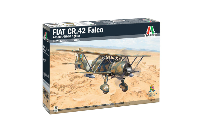 MACHETA ITALERI AVION FIAT CR42 FALCO ASSAULT NIGHT FIGHTER IT2842S