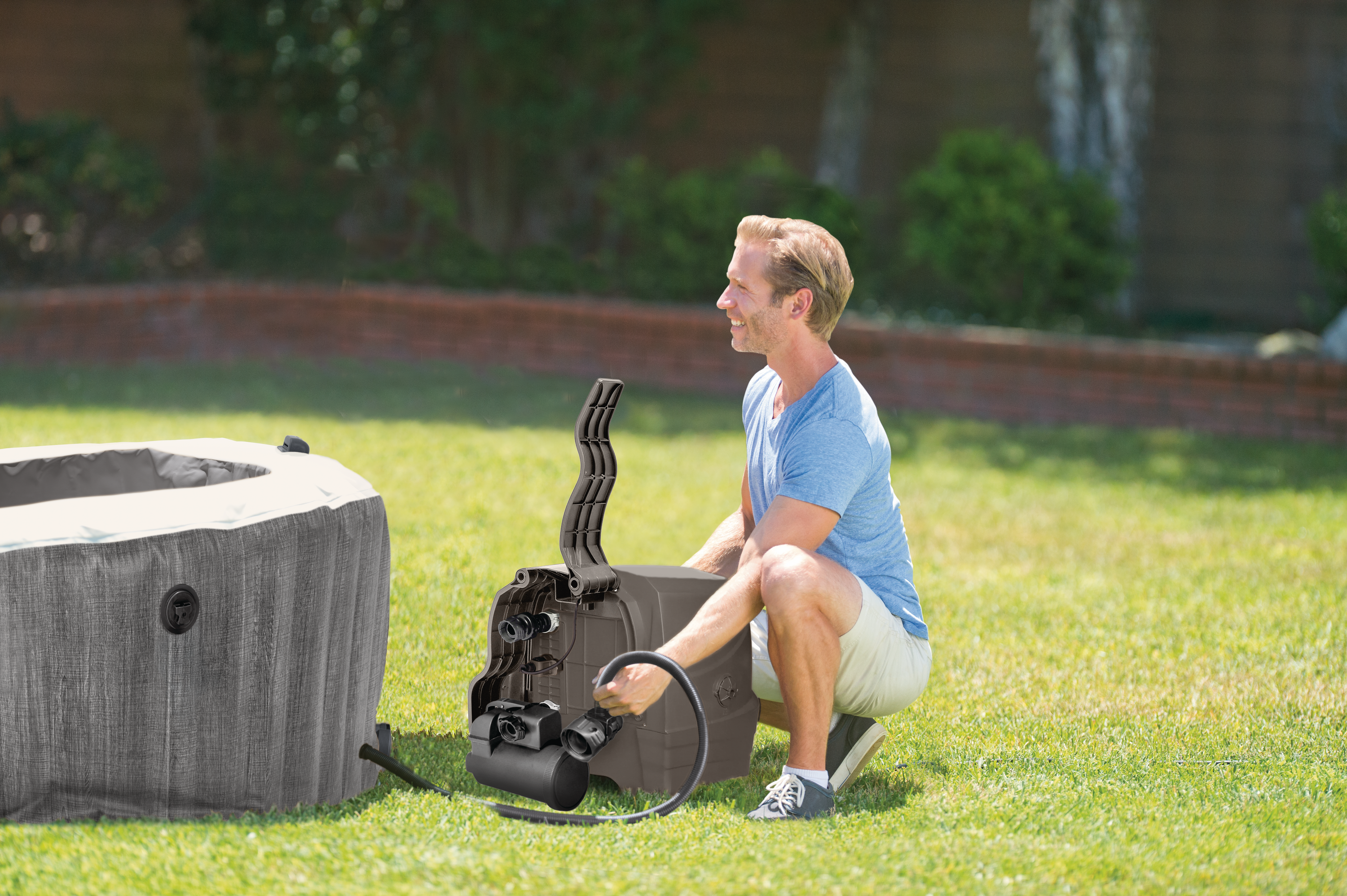 INTEX Piscina Spa Gonflabil C Masaj 4-Person Ix28440Np