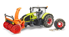 Tractor Bruder Agriculture - Claas Axion 950, cu lanturi si freza de zapada 03017
