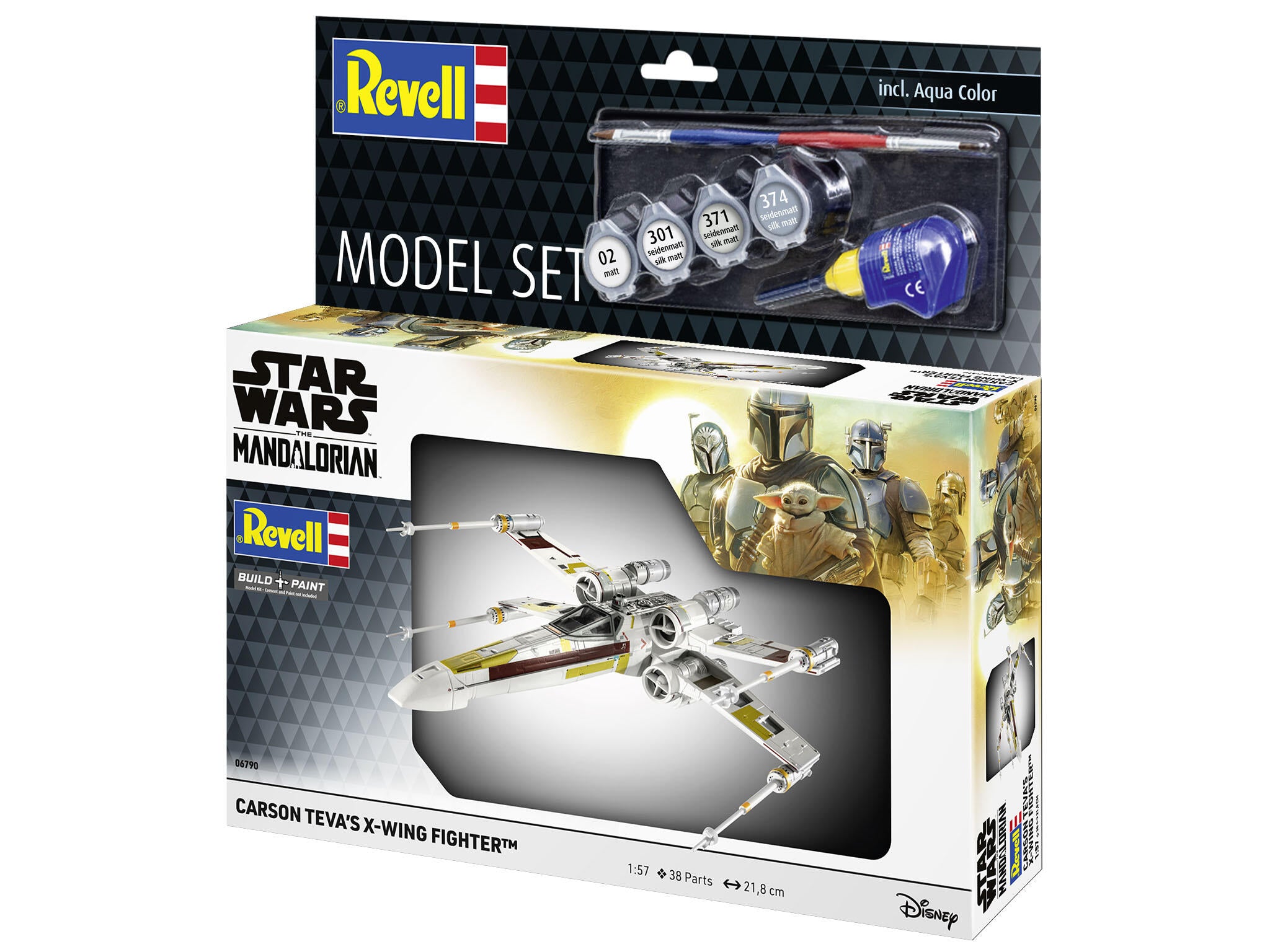 Set Model Carson Teca Xwing: The Mandalorian Revell Cu Accesorii