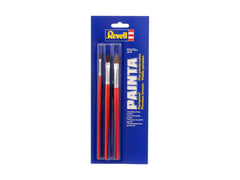 Set 3 pensule plate Revell 29610, Rosu/Argintiu 29610