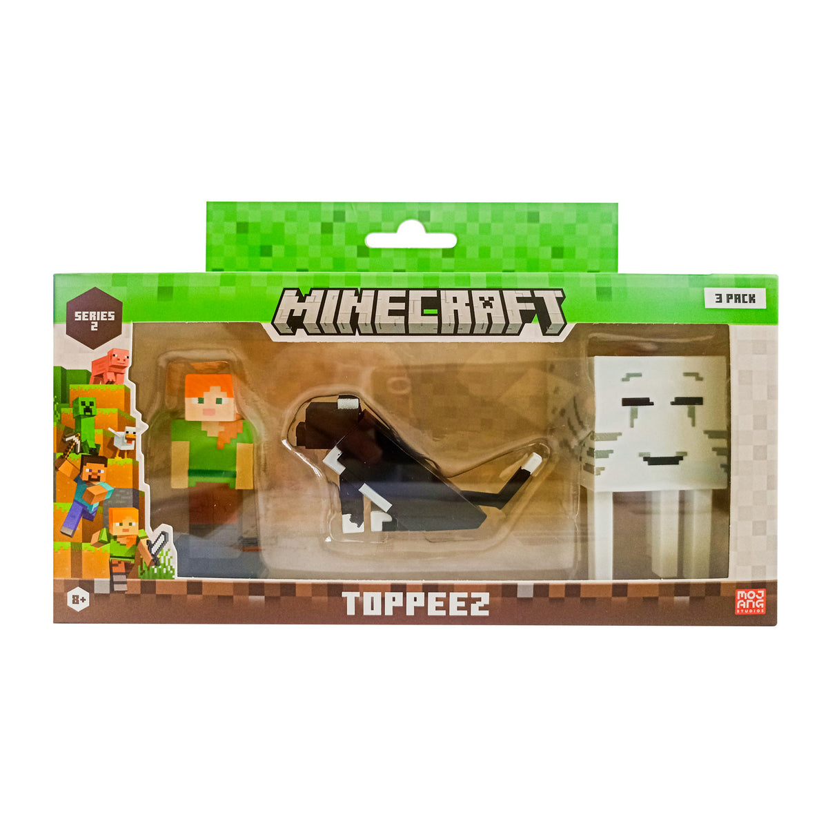 Figurine Minecraft Topeez 3 Buc In Cutie Alex Cat Happy Ghast Pmimc2221Ahc