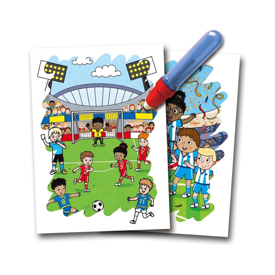 Carte de Colorat cu Apă Galt Water Magic – Fotbal, Reutilizabilă, JGC1150400353