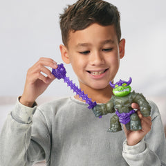 Figurina Goo Jit Zu Stretch Strikers Pachet Erou Deluxe Rockjaw GOJ42930-42932