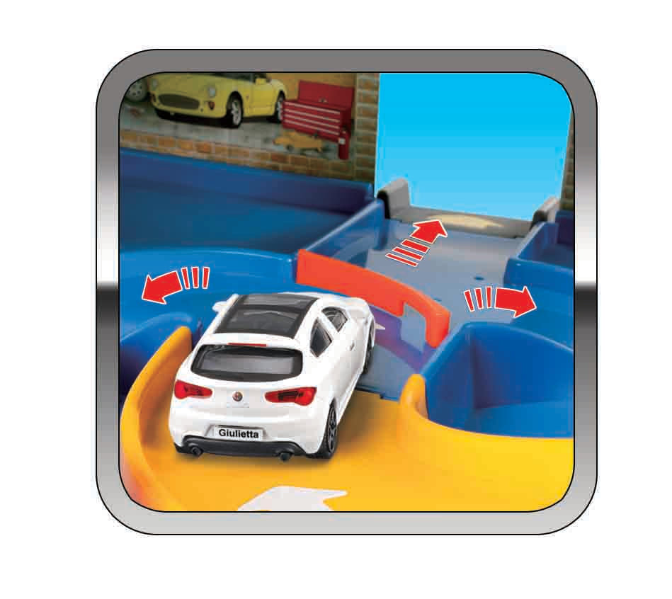 Macheta Bburago 1:43 Street Fire-Autoservice Playset Incl. 1 Masina Bb30039