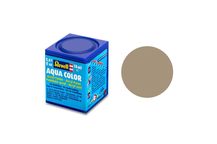 Vopsea Revell Aqua Mat Bej(Ral 1019) – 18Ml – Pe Baza De Apa Rev36189