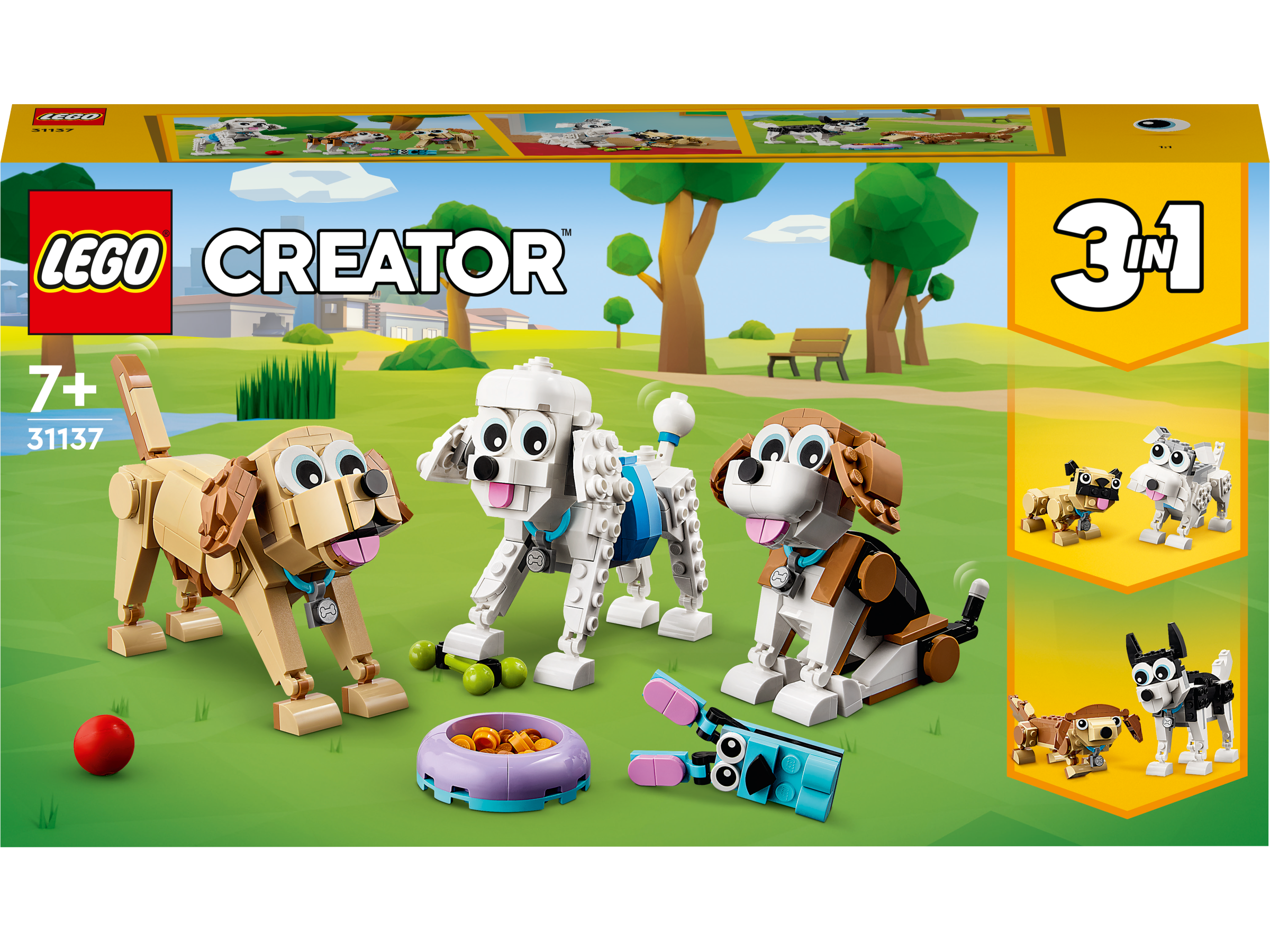 LEGO® Creator 3 in 1 - Caini adorabili 31137, 475 piese