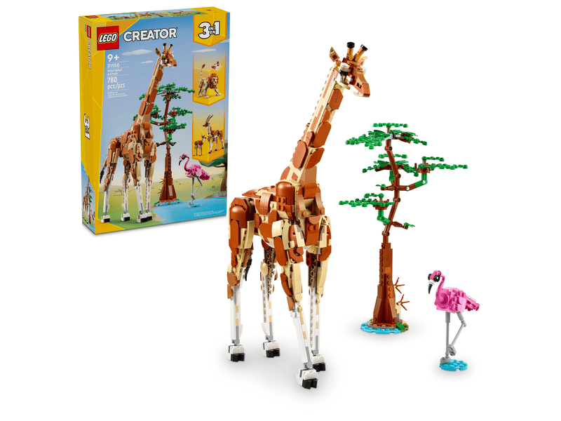 LEGO® Creator 3 in 1 - Animale salbatice din safari 31150, 780 piese