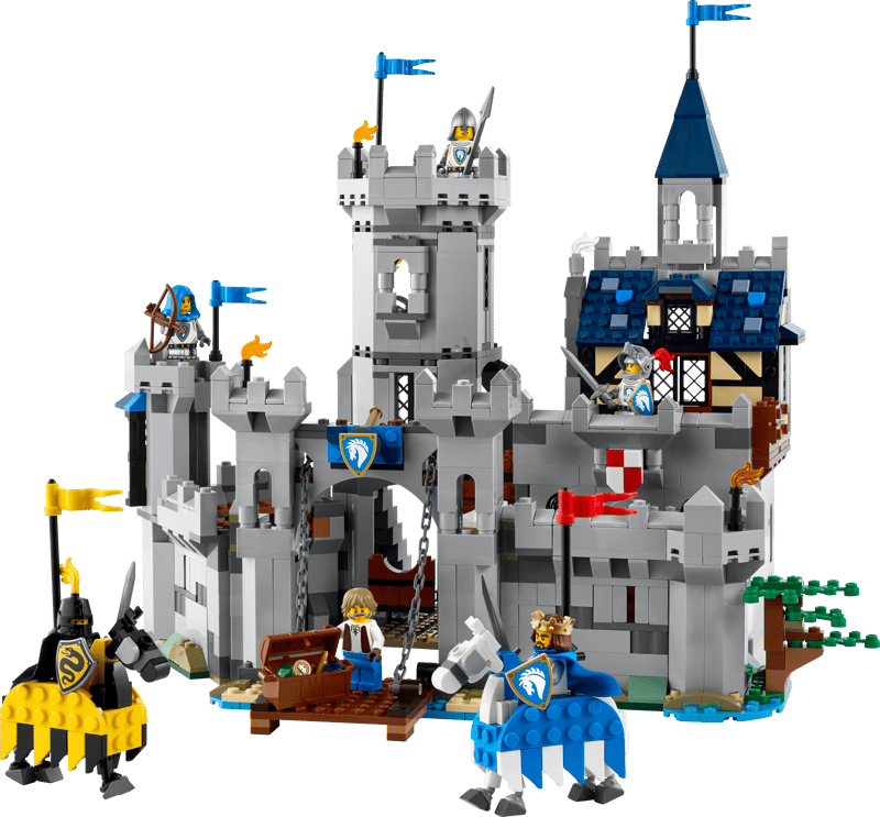 LEGO® Creator 3 in 1 - Castel medieval cu cai si cavaleri 31168, 1371 piese