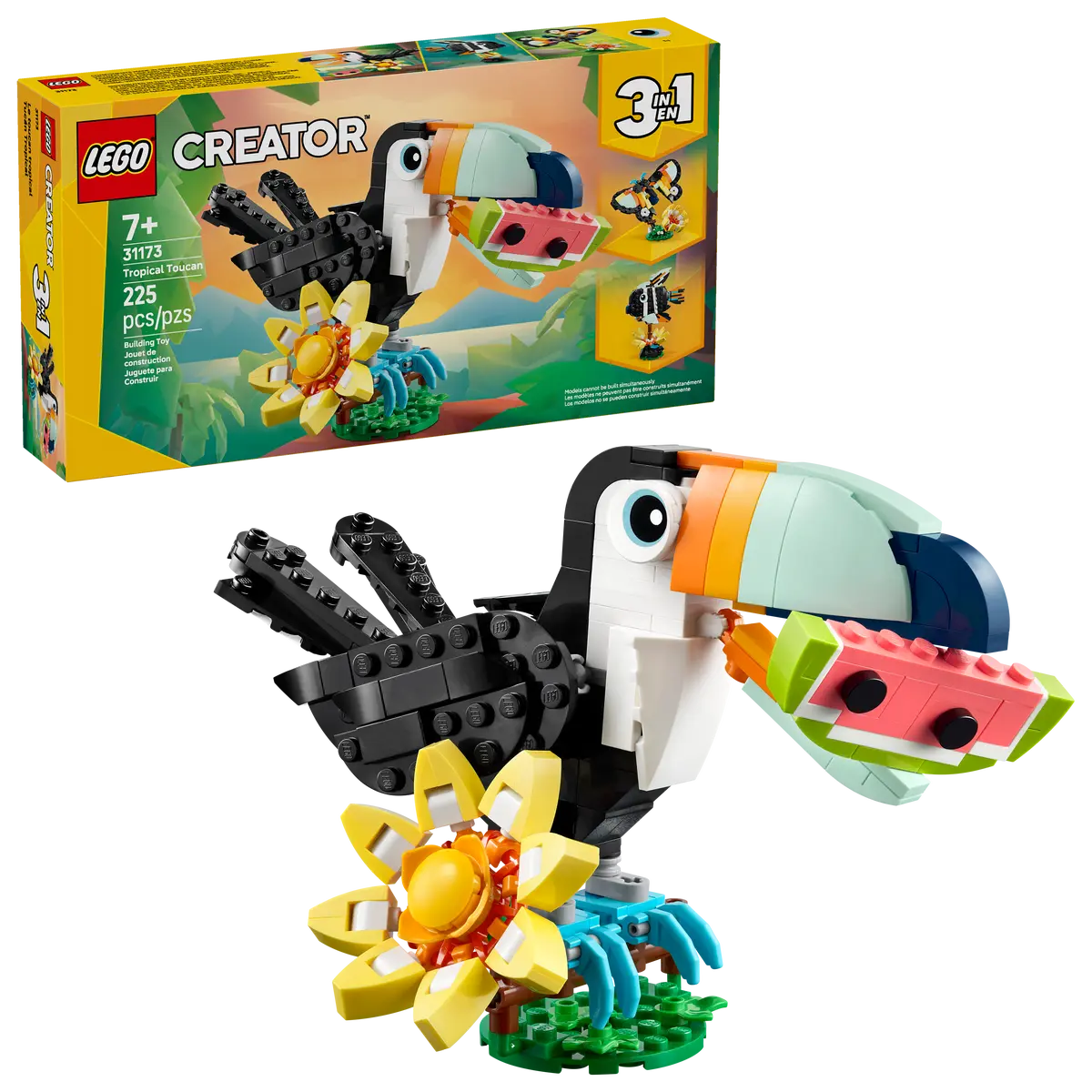 Lego Animale Salbatice: Tucan Tropical L31173