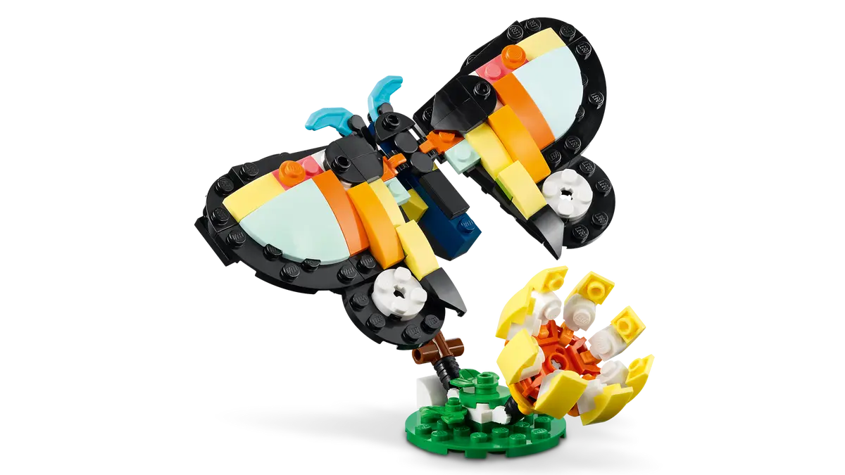 Lego Animale Salbatice: Tucan Tropical L31173