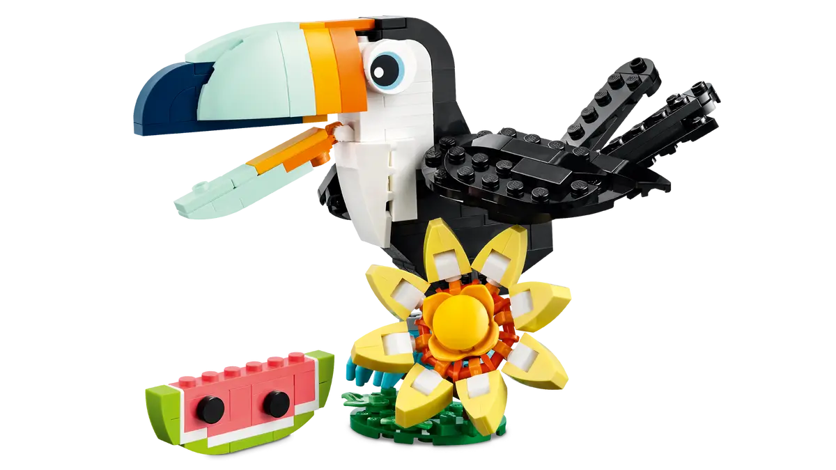 Lego Animale Salbatice: Tucan Tropical L31173