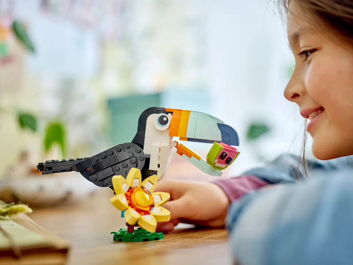 Lego Animale Salbatice: Tucan Tropical L31173