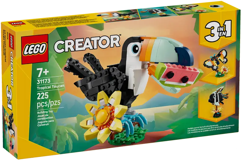 Lego Animale Salbatice: Tucan Tropical L31173