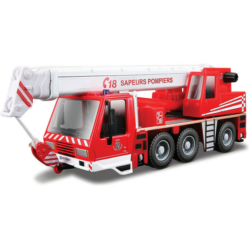 Macheta Bburago Emergency Vehicol Scara 1/50 Macara Pompieri Bb32025A1-32010