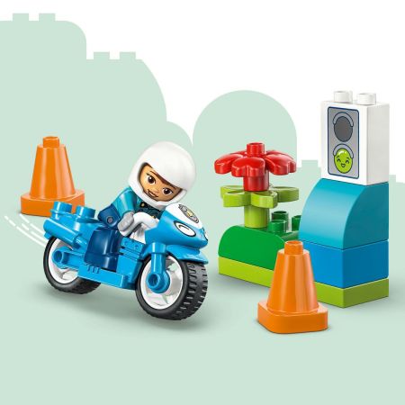 Lego Motocicletă Albastră De Poliție