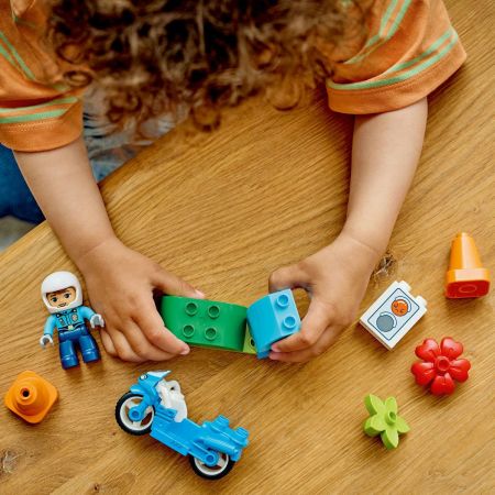 Lego Motocicletă Albastră De Poliție