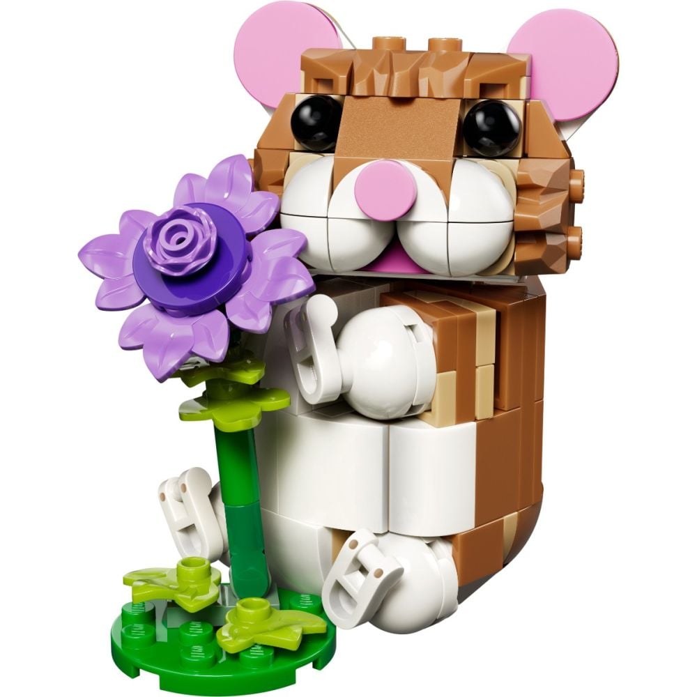 LEGO® Creator 3 în 1 – Hamster adorabil cu floare