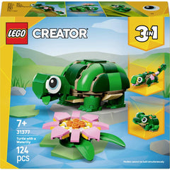 LEGO® Creator 3 în 1 –Broască-Țestoasă Cu O Floare De Nufăr