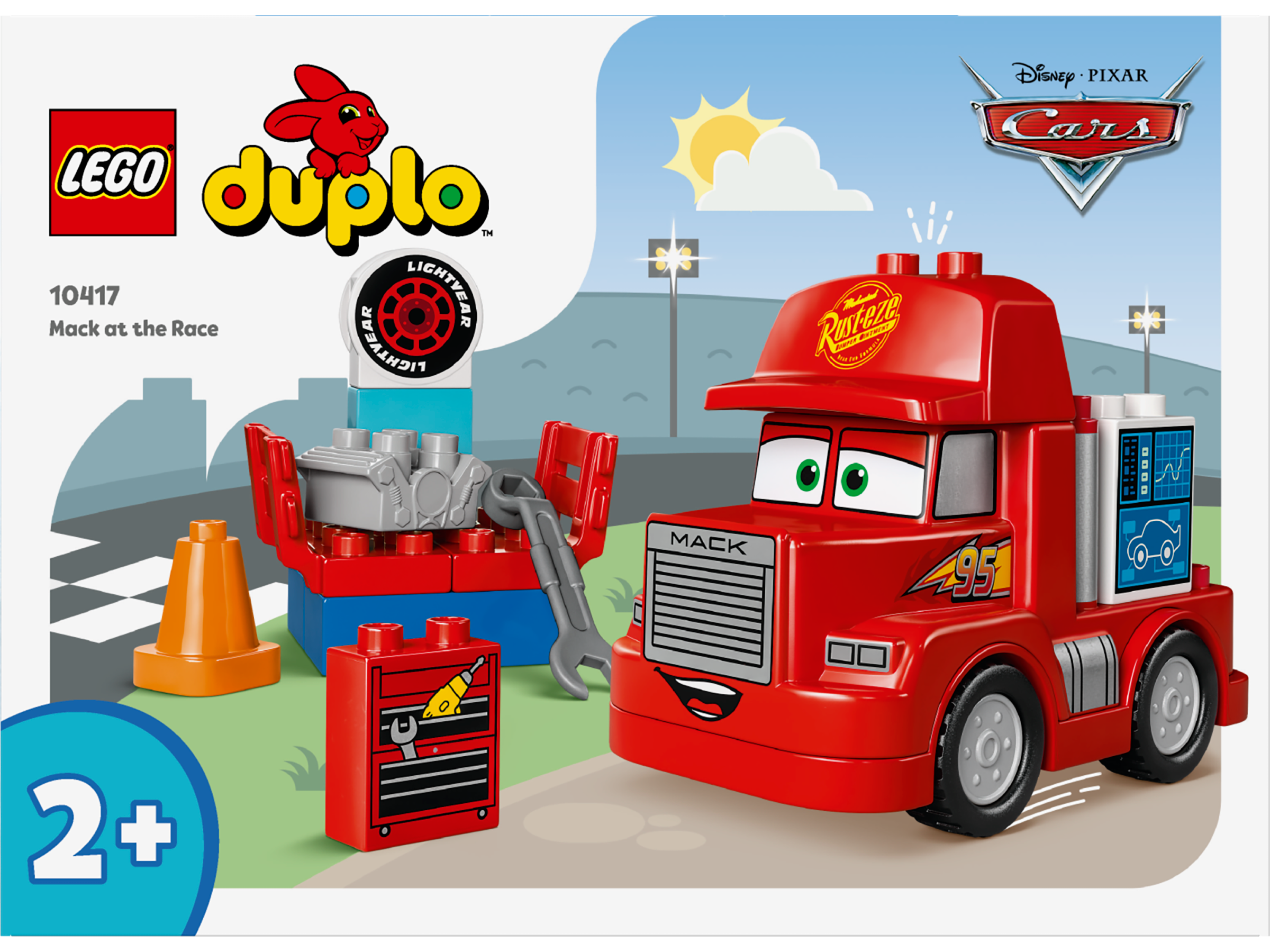 LEGO® DUPLO® Disney - Cursa lui Mack 10417, 14 piese