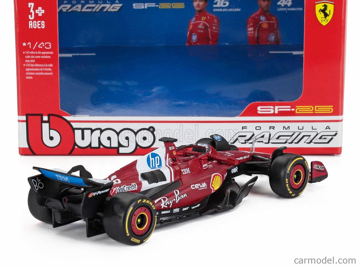 Macheta Bburago 1:43 Ferrari Racing Leclerc Bb36853/16
