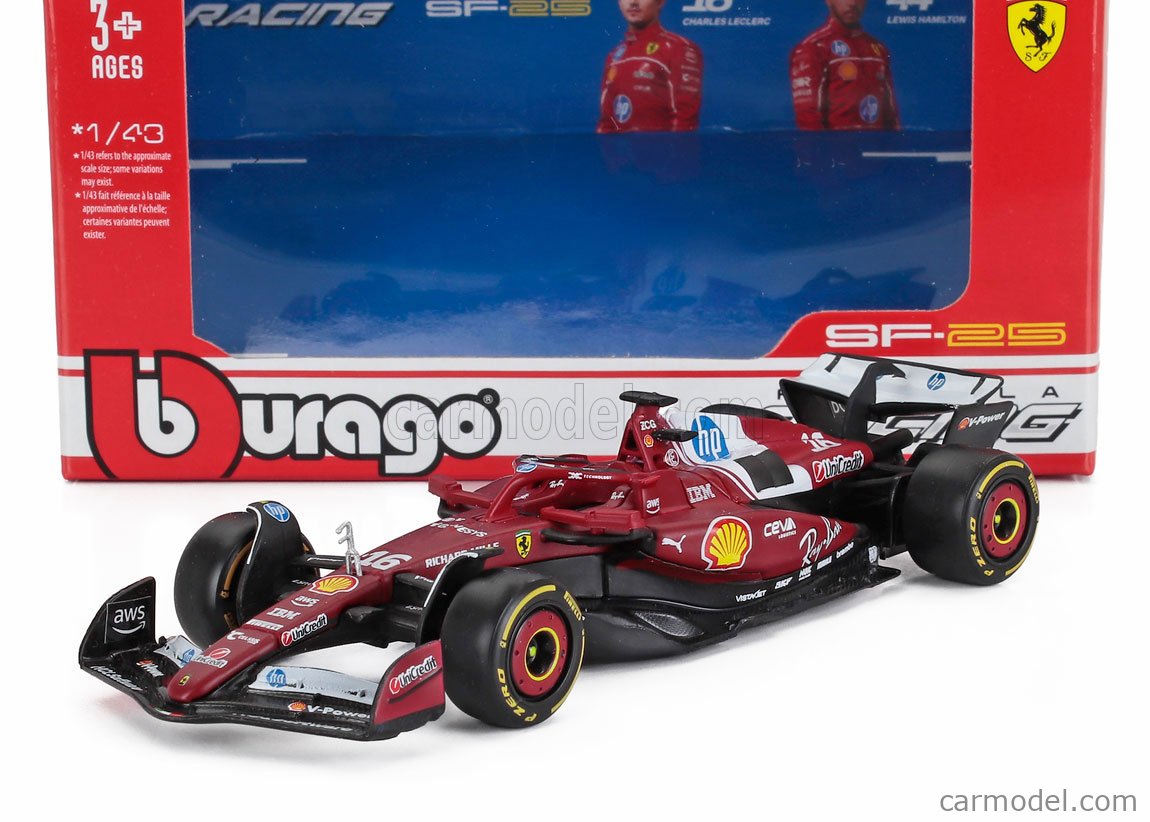 Macheta Bburago 1:43 Ferrari Racing Leclerc Bb36853/16