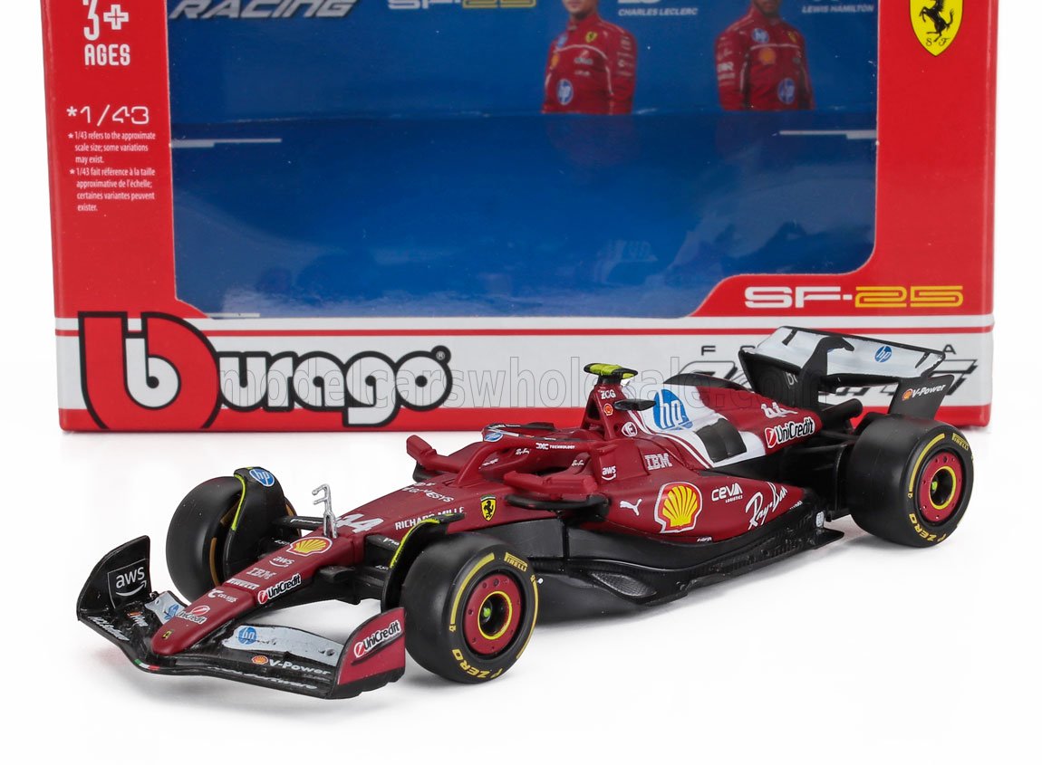 Macheta Bburago 1:43 Ferrari Racing Hamilton Bb36853/44