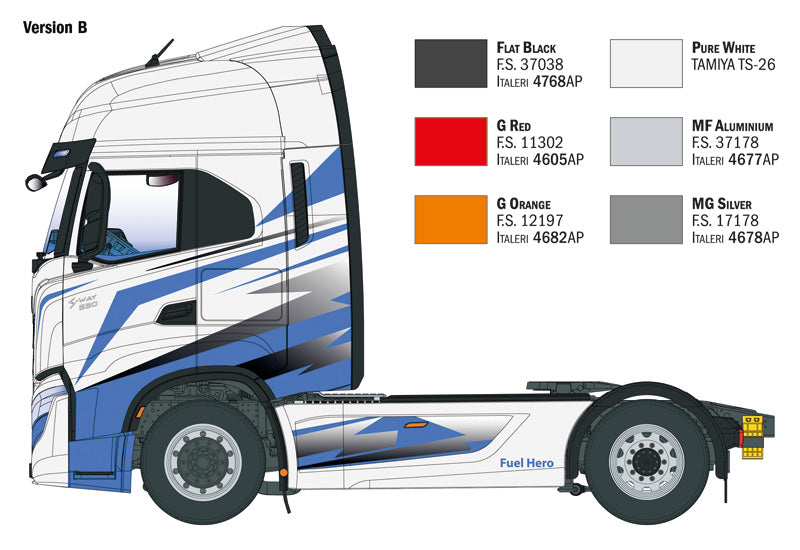 MACHETA  ITALERI CAMION IVECO STRALIS S-WAY SCARA 1:24 IT3963S