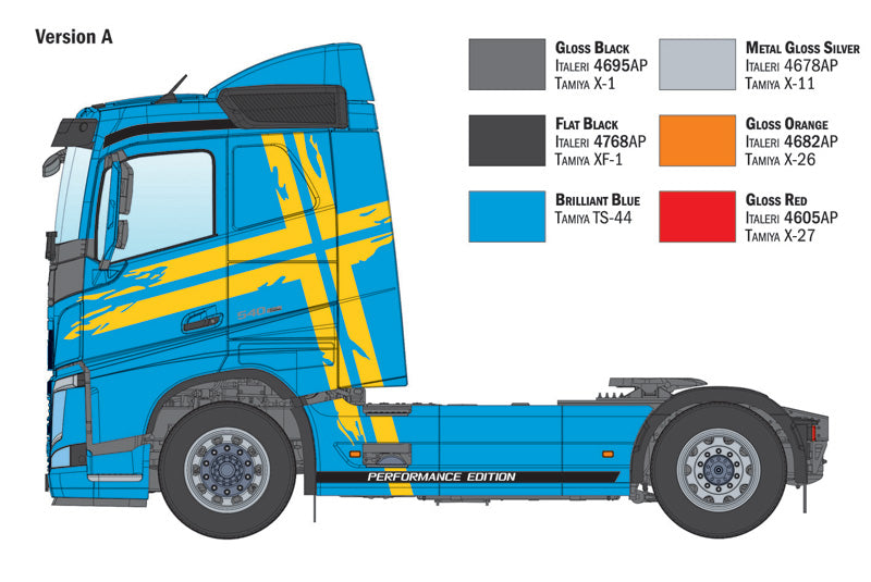 MACHETA  ITALERI CAMION VOLVO FH LOW ROOF SCARA 1:24 IT3967S