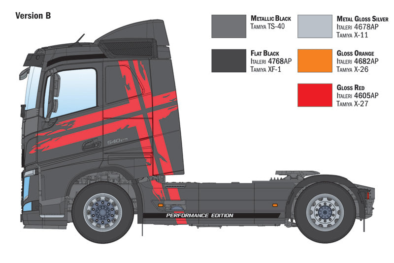 MACHETA  ITALERI CAMION VOLVO FH LOW ROOF SCARA 1:24 IT3967S