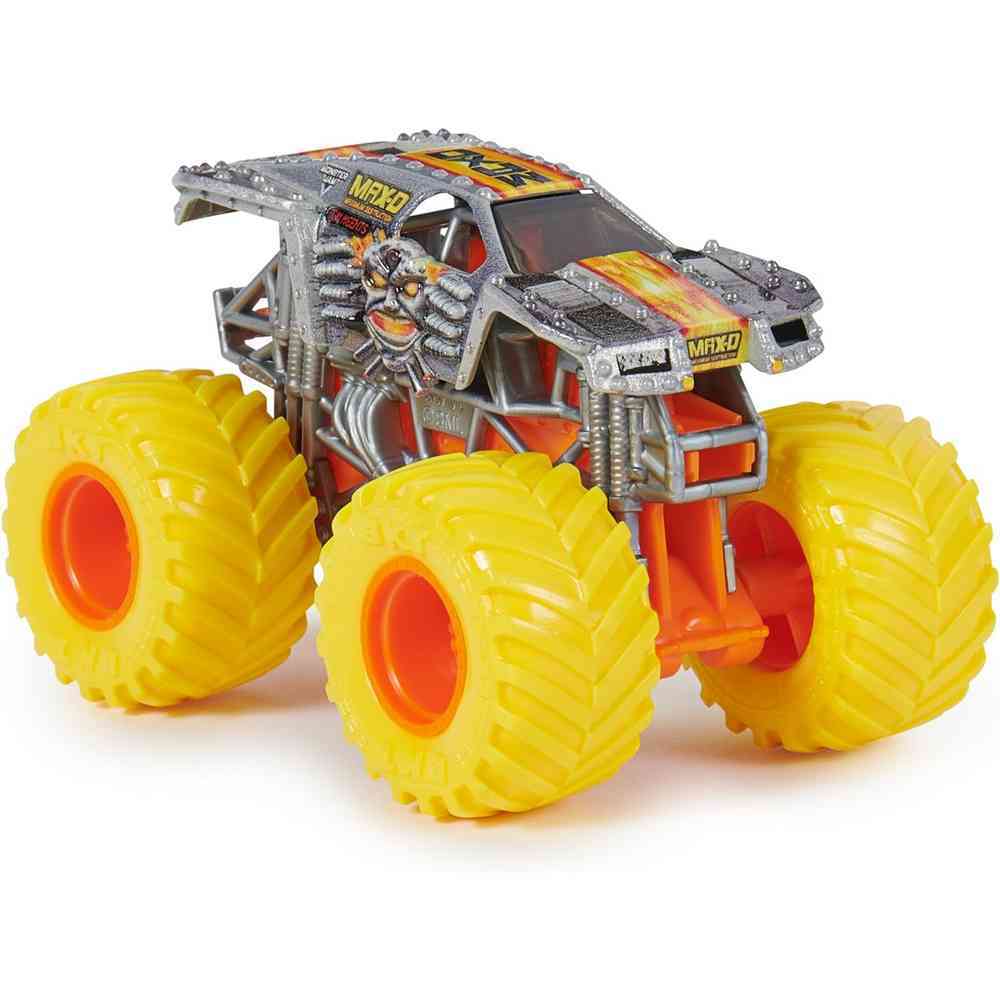 Set 2 masinute Monster Jam scara 1/16, Grave Digger vs Max-D, SPM6064128-20144317