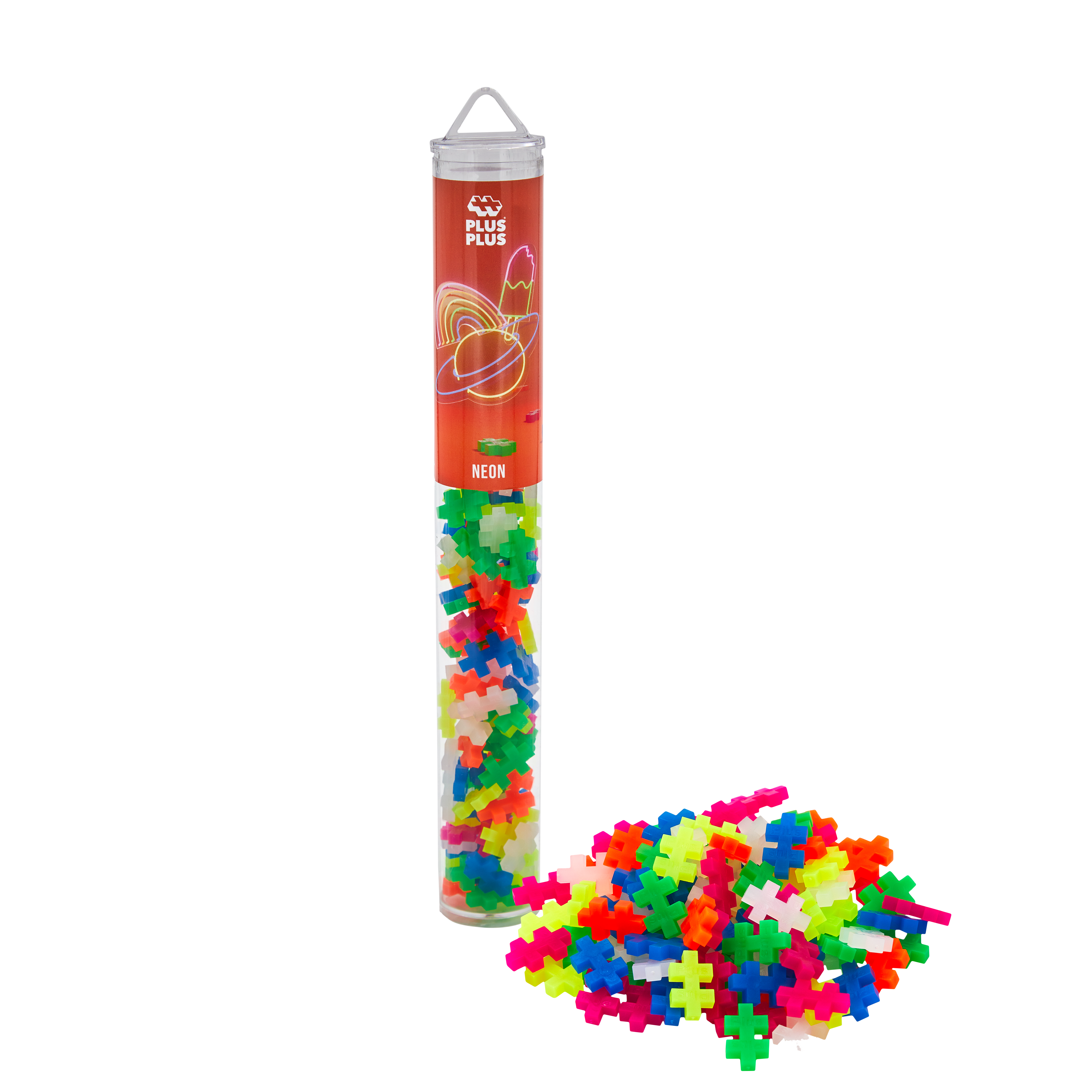 Puzzle Plus-Plus Neon Mix 100 Buc In Tub Plus4024