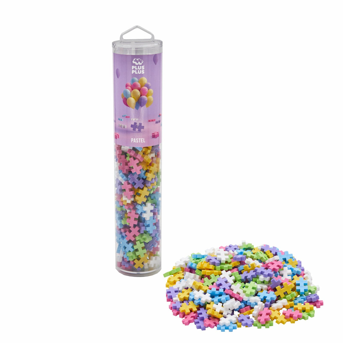 Puzzle Plus-Plus Pastel Mix100 Buc In Tub Plus4025