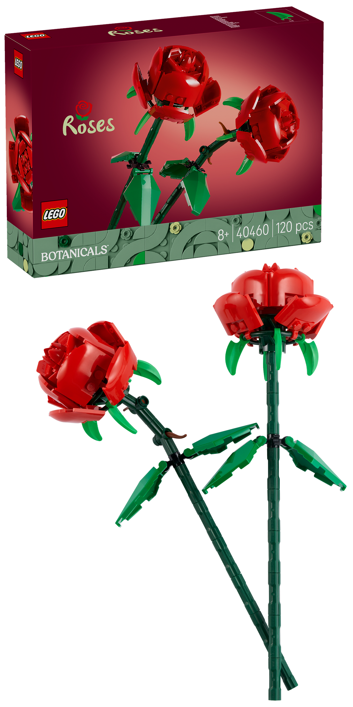 LEGO® Icons Creator Expert - Trandafiri 40460, 120 piese