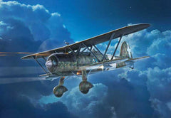 Macheta Fiat Cr.42 Cn "Falco" Night Fighter Italeri It1485S