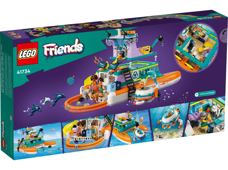 LEGO® Friends - Barca de salvare pe mare 41734, 717 piese