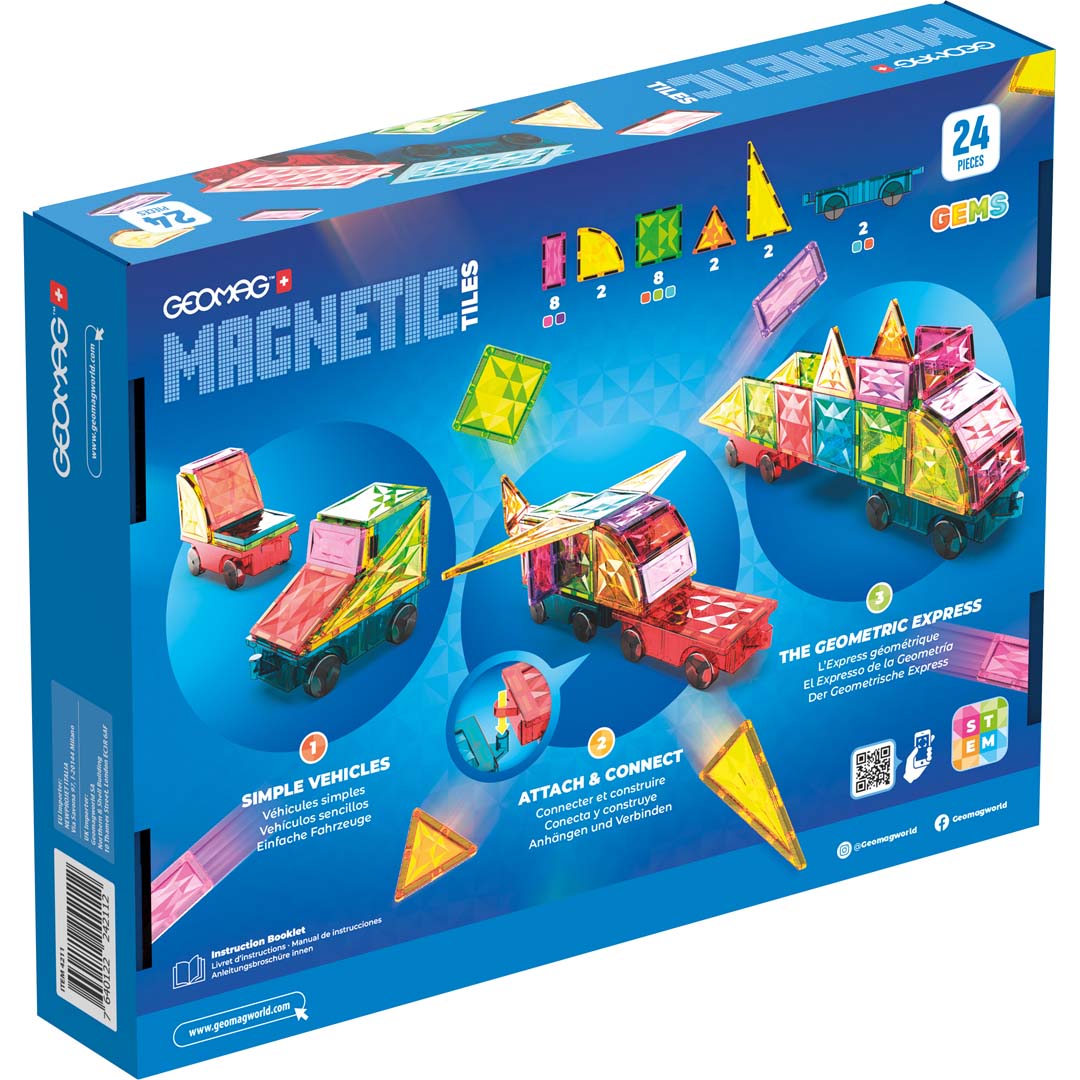 Geomag magnetic Tiles Gems 24 Geomag4211