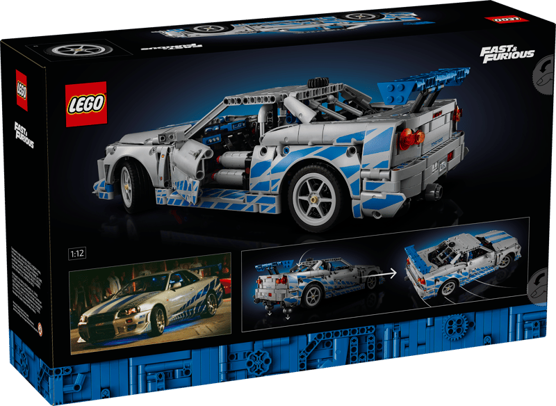 LEGO® Technic - Masina Nissan Skyline GT-R (R34) din Mai furios, mai iute 42210, 1410 piese