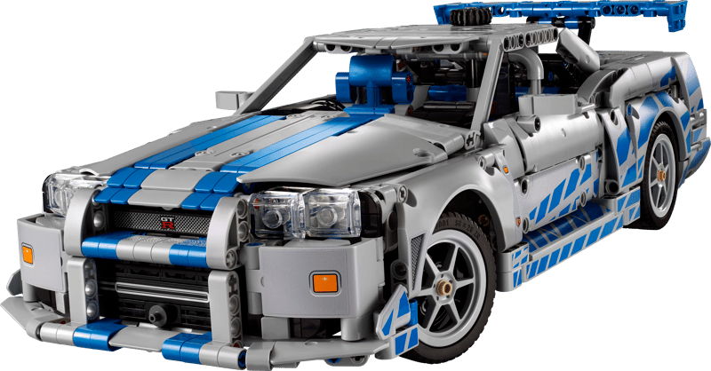 LEGO® Technic - Masina Nissan Skyline GT-R (R34) din Mai furios, mai iute 42210, 1410 piese