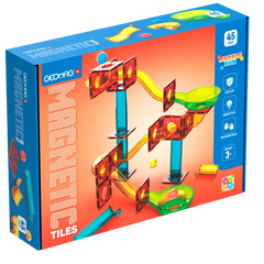 Set de bile magnetice cu placi, 45 de piese Geomag