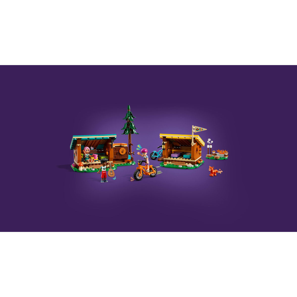 LEGO® Friends - Cabane confortabile in tabara de aventuri 42624, 437 piese