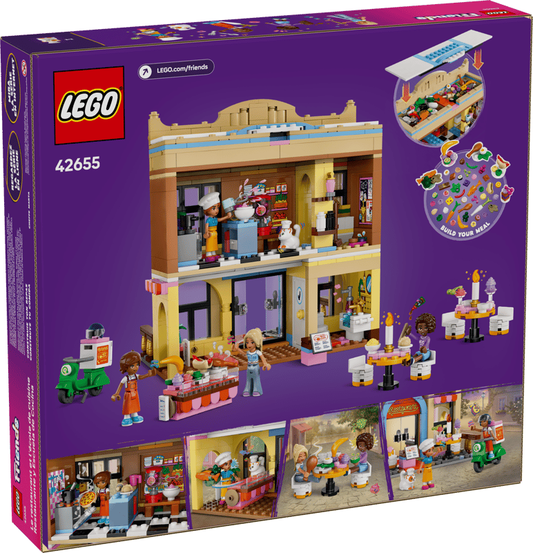 LEGO® Friends - Restaurant si scoala de gastronomie 42655, 896 piese