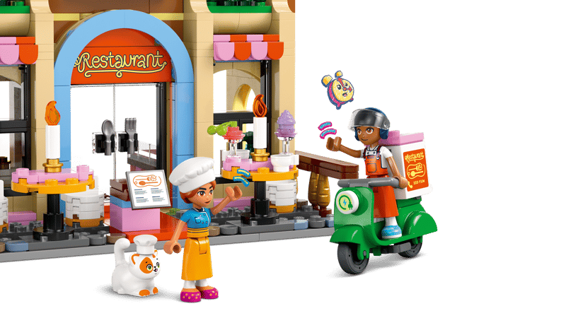 LEGO® Friends - Restaurant si scoala de gastronomie 42655, 896 piese