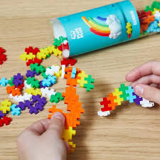 Puzzle Plus-Plus Rainbow Mix 100 Buc In Tub Plus4265