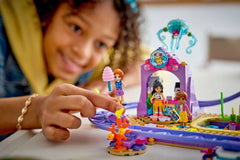 Set de constructie LEGO® Friends Roller-coaster cu sirene 42703, Jucarii pentru Copii, Jucarii pentru Fete si Baieti, Idee de Cadou pentru Copii, 864 piese